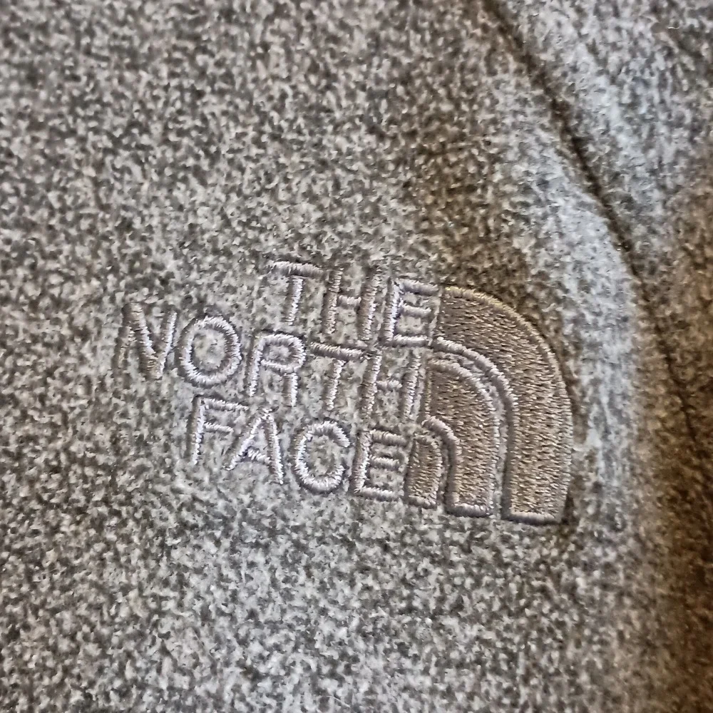 The North Face Fleece Jacket Full Zip Gray Mens XL Lightweight Warm‎ Outerwear